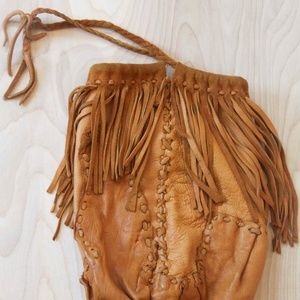 Vintage 70’s Leather Fringe Bag